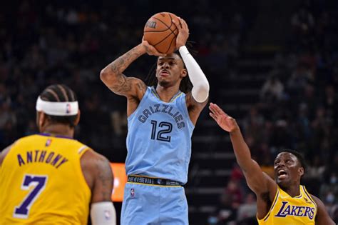 Ja Morant Powers Grizzles Over Lebron James Lakers Inquirer Sports