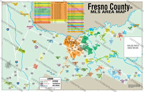 Fresno County Mls Area Map California Otto Maps
