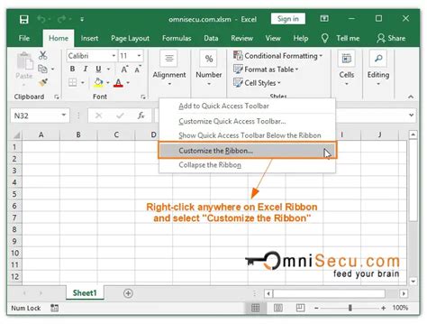 How To Customize Excel Ribbon