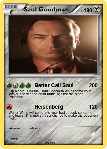 Pok Mon Saul Goodman Better Call Saul My Pokemon Card