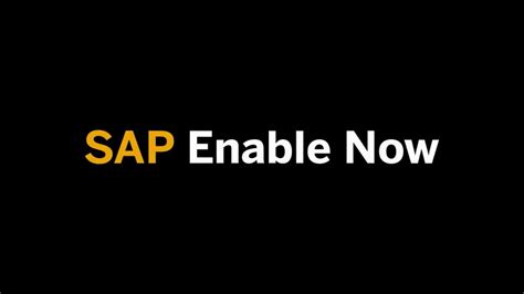 Sap Enable Now Is All About Adoption Youtube