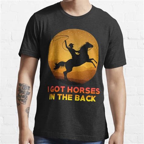 Old Town Road Horses In The Back T Shirt For Sale By Toxicpositivi