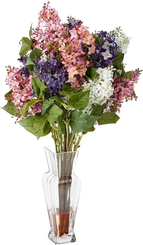 Nearlynatural 1256 Lilac Silk Flower Arrangement Assorted 18 In W X 18 In D X 24 In H