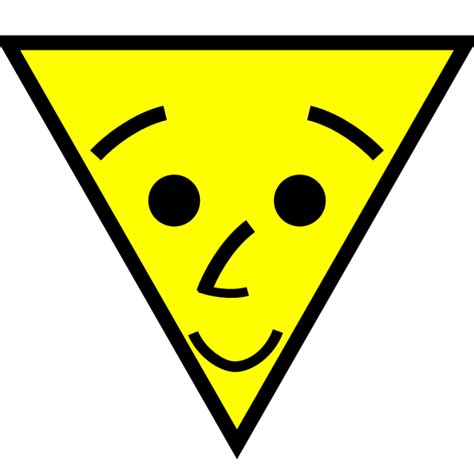 Triangle Smiley Free Svg