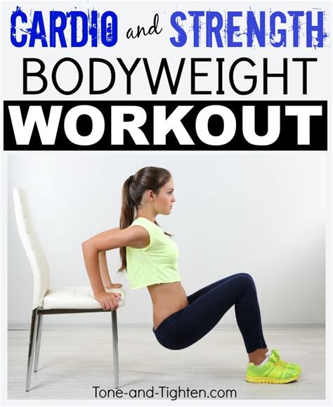 At Home Cardio Strength Workout Tone And Tighten