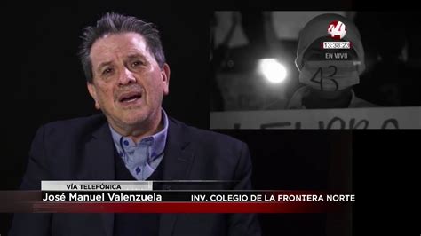 José Manuel Valenzuela Diplomado Sobre Juvenicidio Y Vidas Precarias