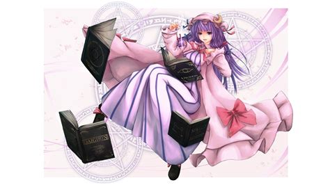 Wallpaper Drawing Illustration Video Games Anime Purple Hair