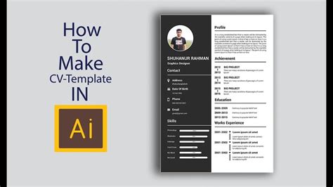 Creating a resume lets hiring managers see how you'll. How to Create a Creative CV/Resume Template Design in ...