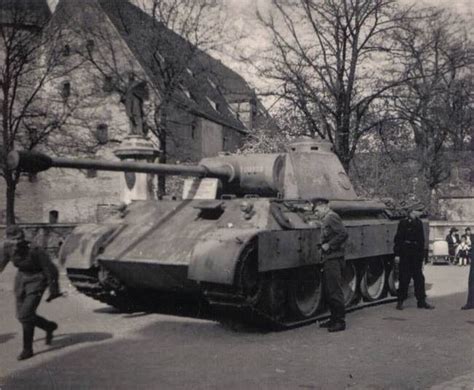 A Panther V Ausf D Captured And On Display By Russian Forces With A