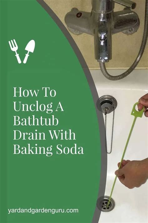Are you opposed to using caustic drain cleaners unclog your clogged drain? How To Unclog A Bathtub Drain With Baking Soda | Bathtub ...
