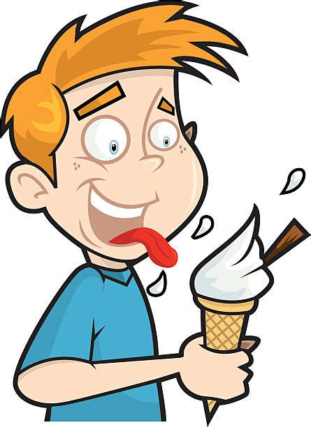 Also, find more png about free eating ice cream png. Cartoon Boy Eating An Ice Cream Cone Illustrations ...