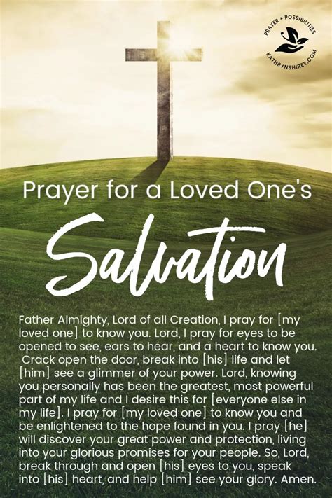 Salvation Prayer For Loved Ones CHURCHGISTS COM