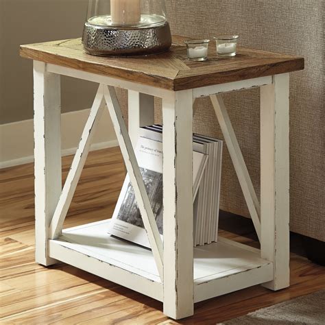 We put together some of our favorite farm home living rooms so you can see unique ideas and beautiful decor. Signature Design by Ashley Marshone Rectangle End Table ...