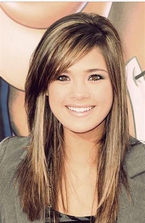 15 Long Layer Cut With Side Bangs Long Layered Haircuts Tresses And