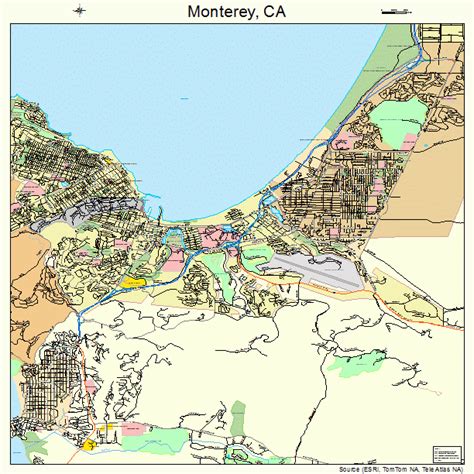 Monterey California Street Map 0648872