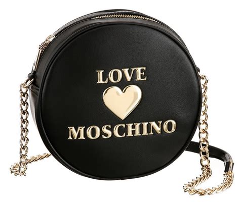 Love Moschino Mini Bag In Runder Form Mit Goldfarbenen Details Online