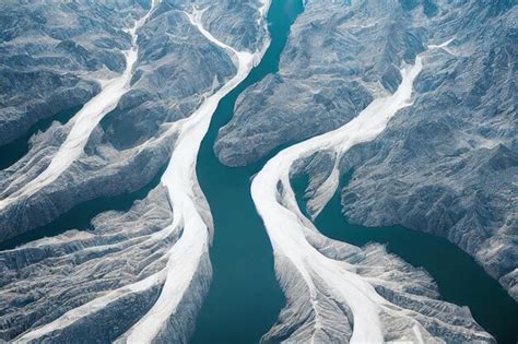 Premium Photo Original Beautiful Landscape Of Iceland Aerial River In
