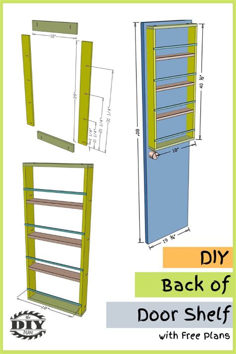 How To Build A Diy Back Of Door Shelf Thediyplan Pantry Door