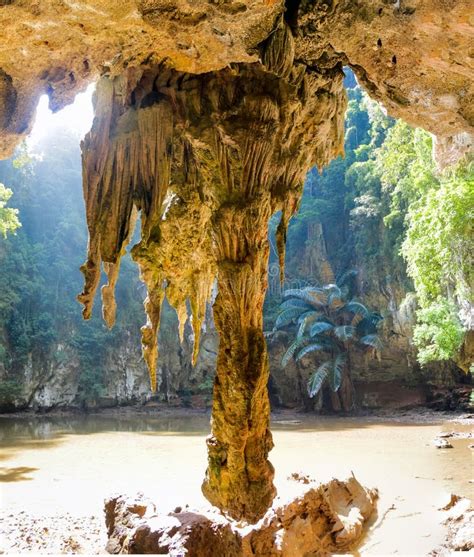 Limestone Cave In Krabi Thailand Stock Image Image Of Karst Outdoor