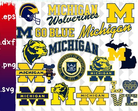 Show Your Team Spirit With Michigan Wolverines Svg