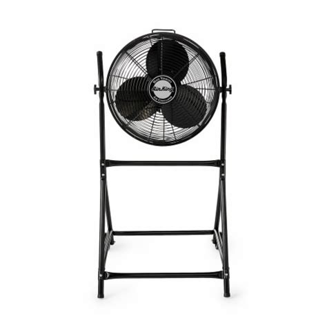 Air King 18 16 Hp 3 Speed Adjustable Height Floor Fan With Roll About