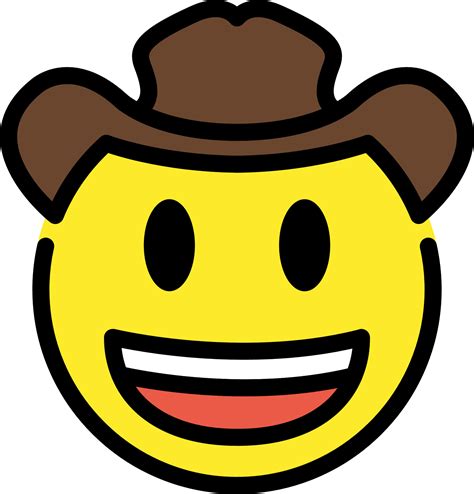 Cowboy Hat Face Emoji Download For Free Iconduck