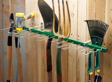New 38 Wall Mounted Garden Tool Rack Organizer Garage Shed Storage Bar