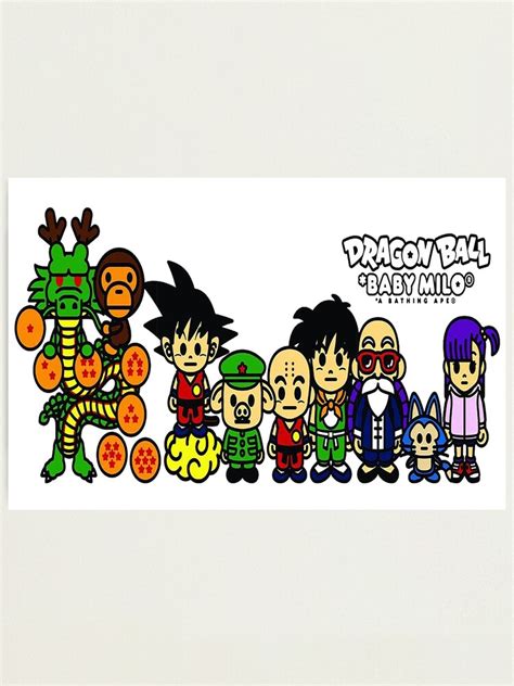 Bape Baby Milo Dragon Ball Z Rare Collab Bathing Ape Dbz T Shirts