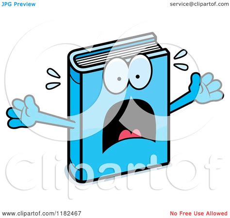 Free no myanmar blue movie; Cartoon of a Scared Blue Book Mascot - Royalty Free Vector ...