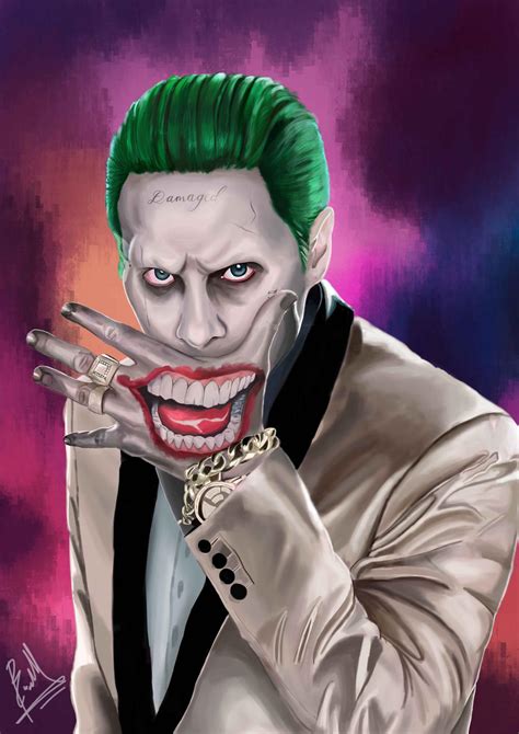 The Joker Jared Leto Digital Painting By Brianmarianto On Deviantart