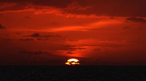 Dark Orange Sunset Photograph By Ocean View Photography Pixels