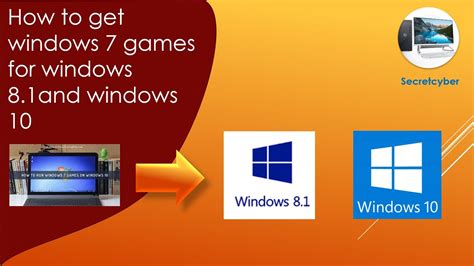 Windows 7 Games For Windows 10 Youtube