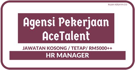 Is a professionally managed licensed recruitment agency located in johor bahru (jb). Jawatan Kosong Terkini Agensi Pekerjaan AceTalent • Kerja ...