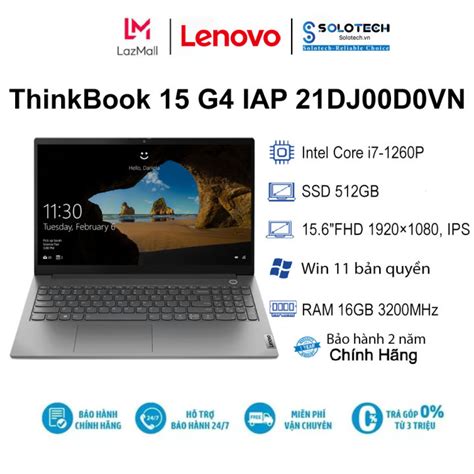 Laptop Lenovo Thinkbook G Iap Dj D Vn I P Gb Gb Ob