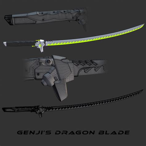 Artstation Overwatch Fan Art Genjis Dragon Blade