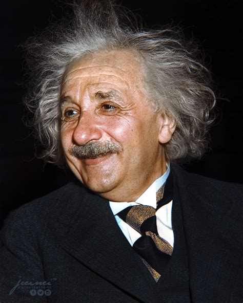 Genius Smile Albert Einstein Colorization