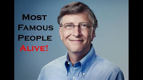 20 Most Famous People Living