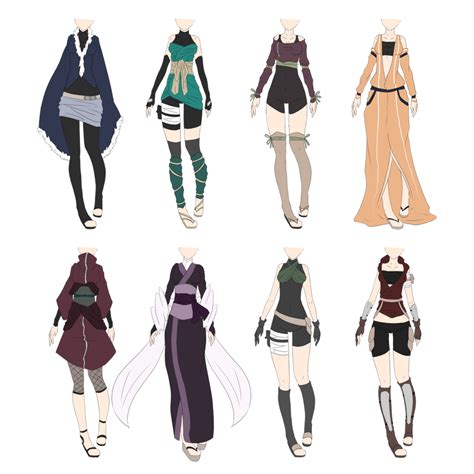 Naruto Outfit Adoptables 6 Closed By Xnoakix3 On Deviantart