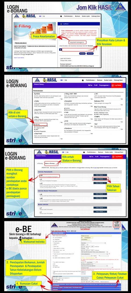 Employers are required to complete form e filing 2021 via electronic the lhdn e filing 2021 by qne cloud payroll has implemented an electronic individual filing system. Panduan Ringkas e-Filing 2021 LHDN (Tahun Taksiran 2020 ...