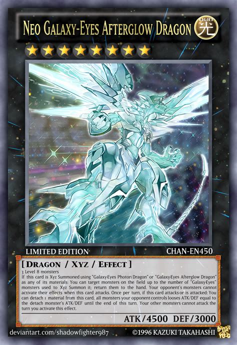 Neo Galaxy Eyes Afterglow Dragon Yugioh Dragon Cards Galaxy Eyes