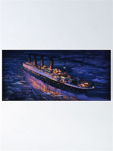 The Maiden Voyage Titanic Painting Art By Eliott Sontot Poster