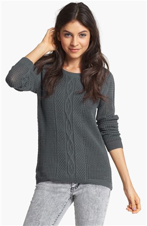 Rubbish® Cable Knit Sweater Juniors Nordstrom