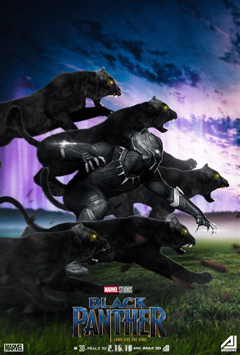 This is the new ebay. Fanmade Black Panther poster. The Panther Army ...