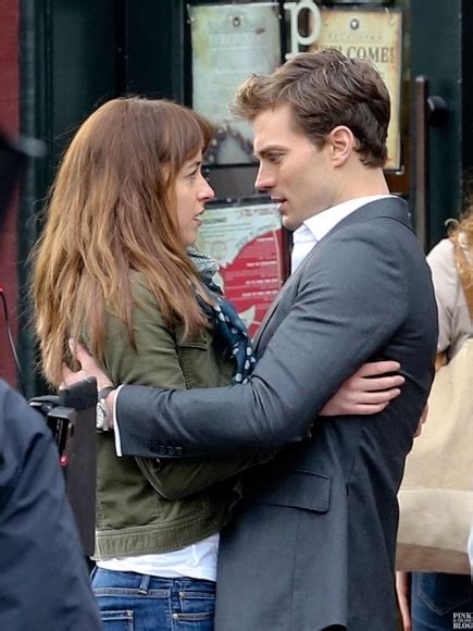 Jamie And Dakota Filming Scenes From Fifty Shades Of Grey Fifty