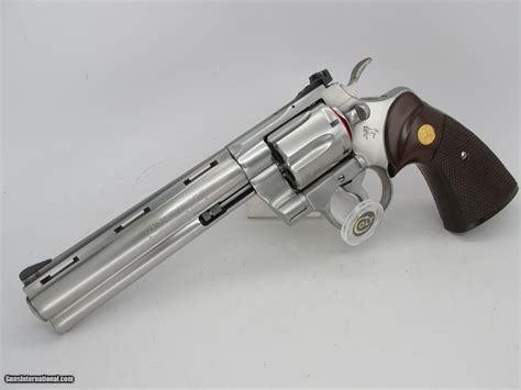 1983 Colt Python 6 Stainless 2nd Year Production 357 Combat Magnum In