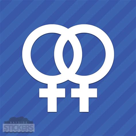 Símbolo Homosexual Femenino Vinilo Decal Sticker Lesbianas Etsy España