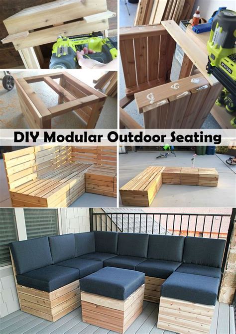 DIY Modular Outdoor Seating | Pallet furniture outdoor, Outdoor seating