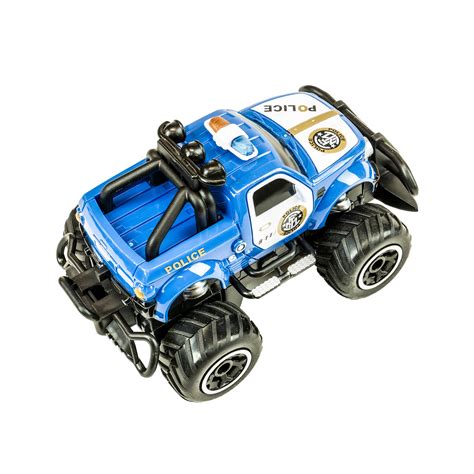 Remote Control Monster Police Truck Radio Control Police Carblue