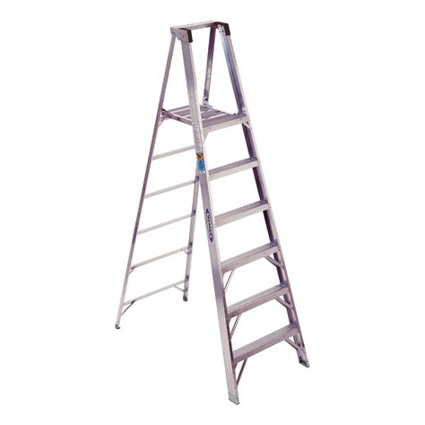 Werner P370 Series Platform Ladder 300 Lb Rated Industrial Ladder