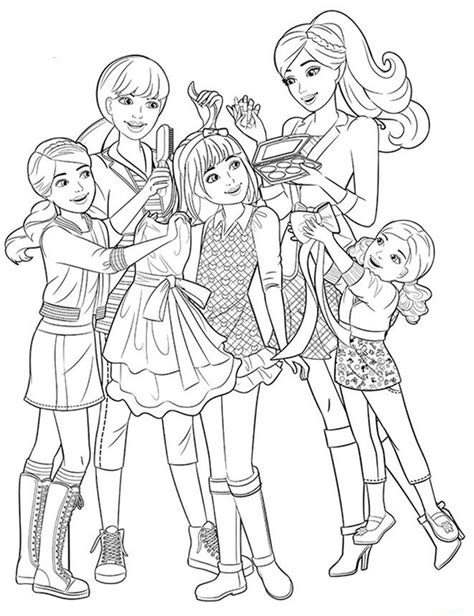 Barbie Sister Coloring Pages